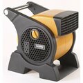 Almo Pro Performance H.V. Utility Fan with 3-Speeds, Carrying Handle, and Pivot Feature, Black/Yellow 4900